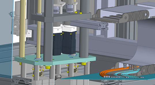 Asvolium 02 machine spéciale qui fait l’assemblage et le contrôle de pièces automobiles